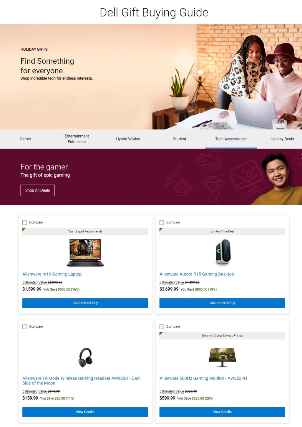 Dell Holiday Gift Guide 2023 - Page 1