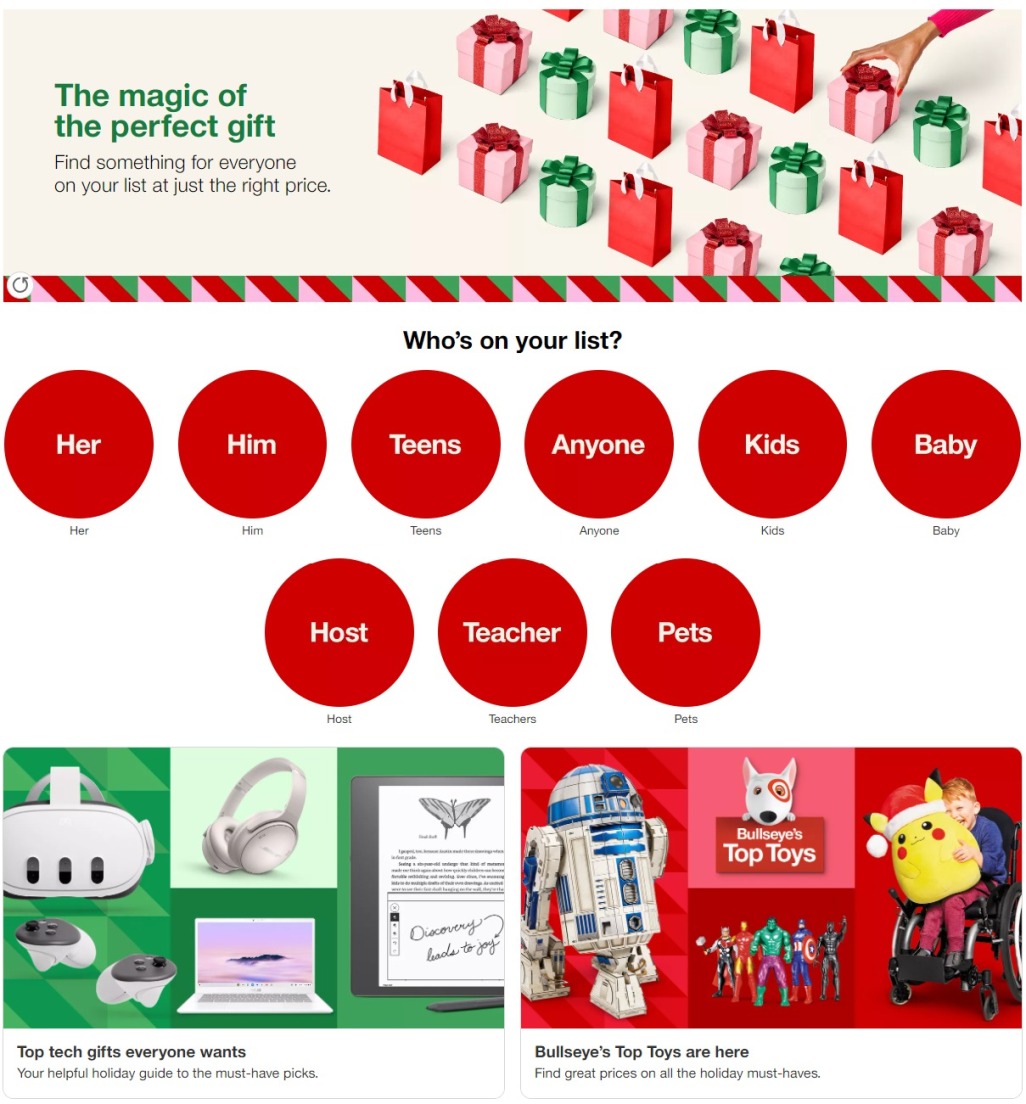 Target Holiday Gift Guide 2023 - Page 1