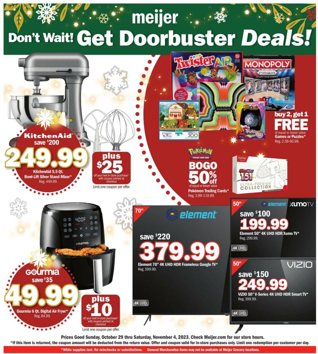 Meijer Holiday Catalog 2023 - Page 1