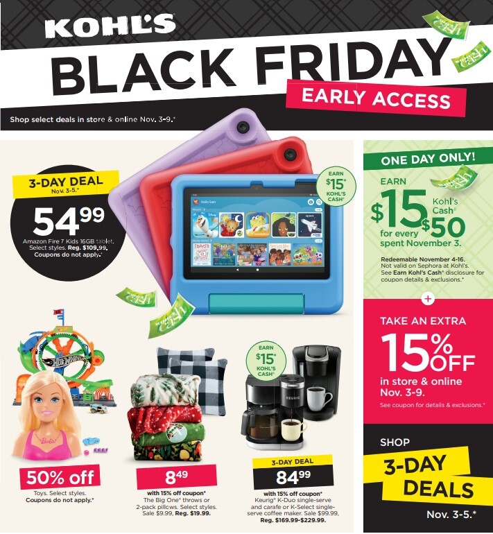 Kohl's Black Friday Early Access 2023 - Page 1