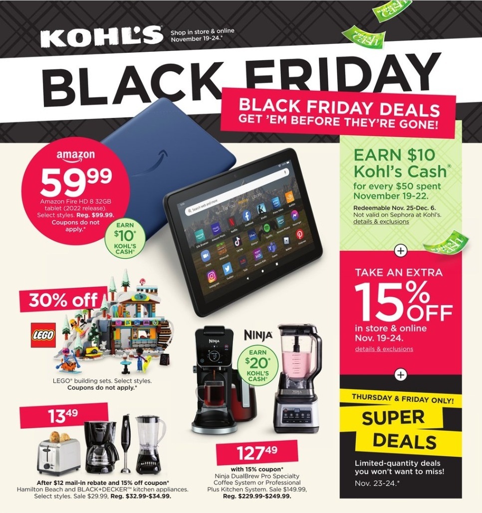 Kohl's Black Friday 2023 - Page 1