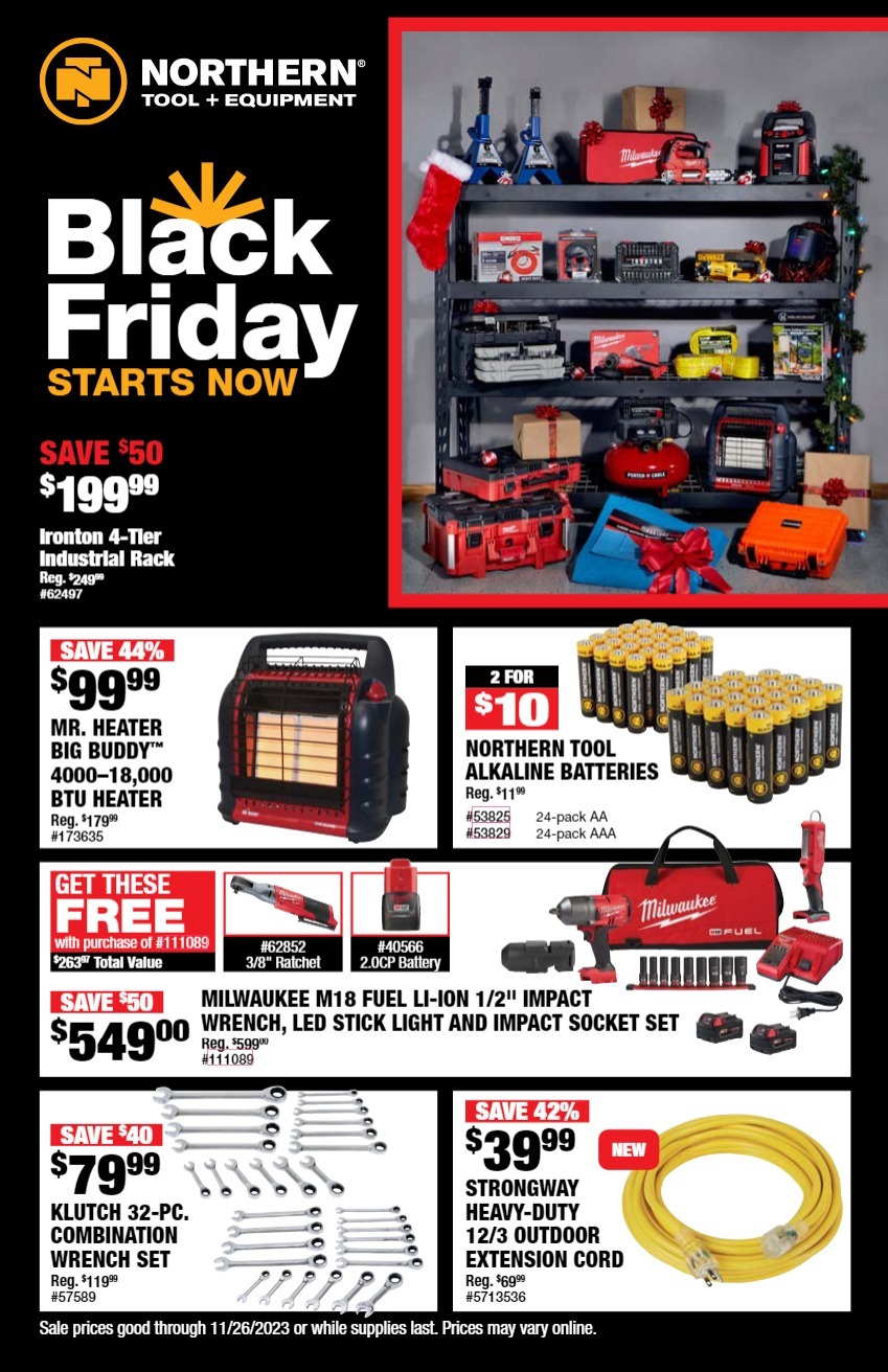 Northern Tool Black Friday 2023 - Page 1