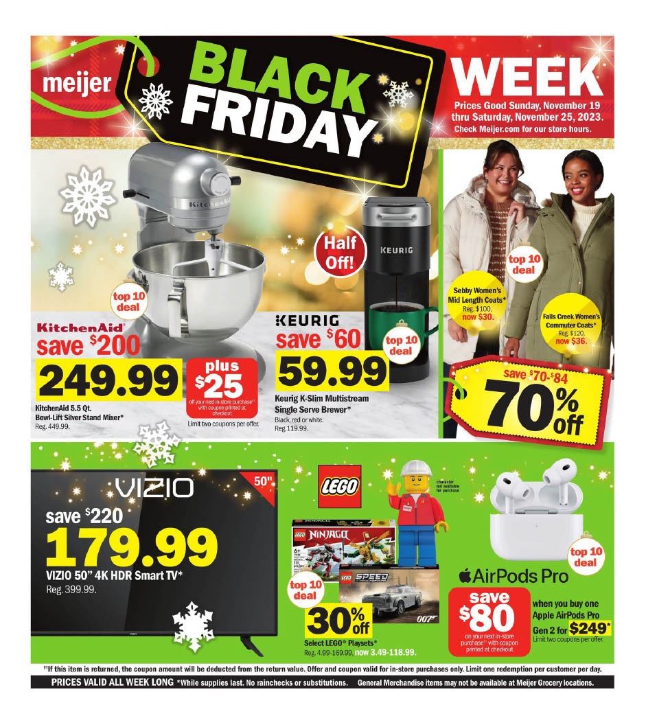 Meijer Black Friday 2023 November 19 - Page 1