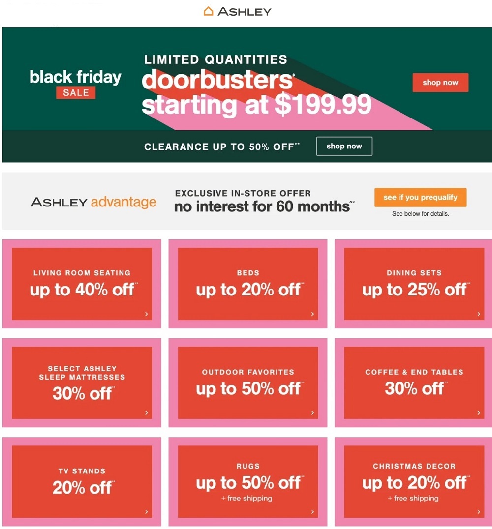 Ashley Furniture HomeStore Black Friday 2023 - Page 1