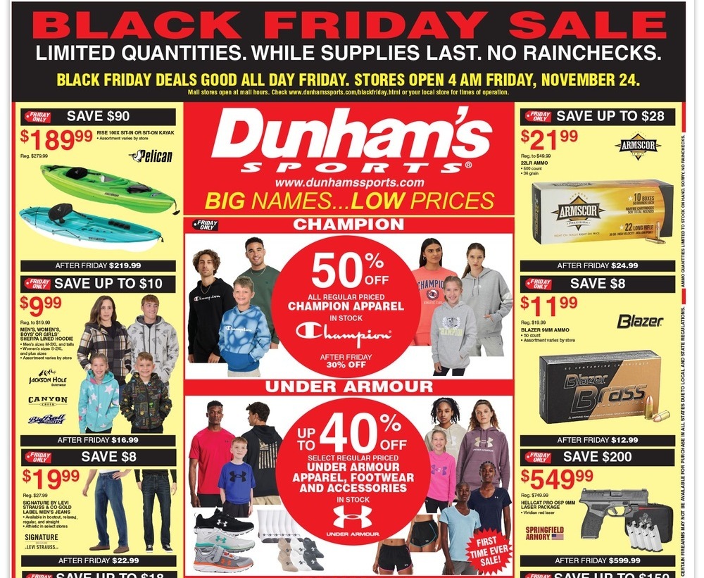 Dunham's Sports Black Friday 2023 - Page 1