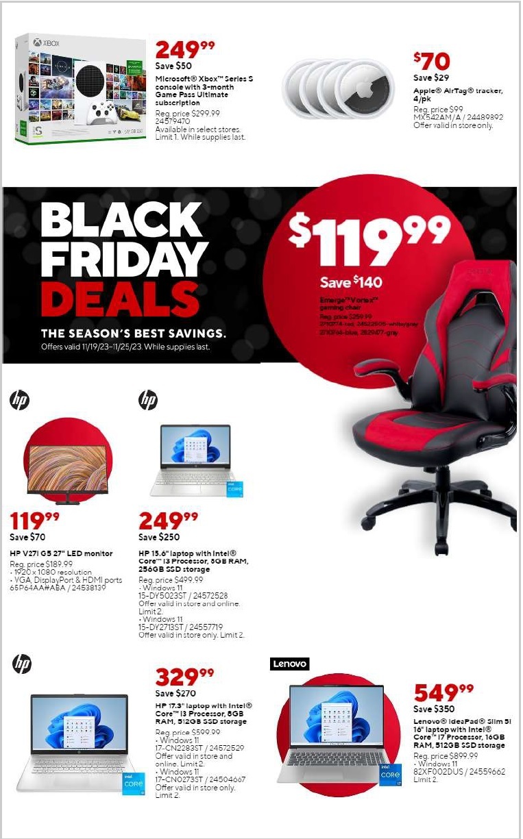Staples Black Friday 2023 - Page 1