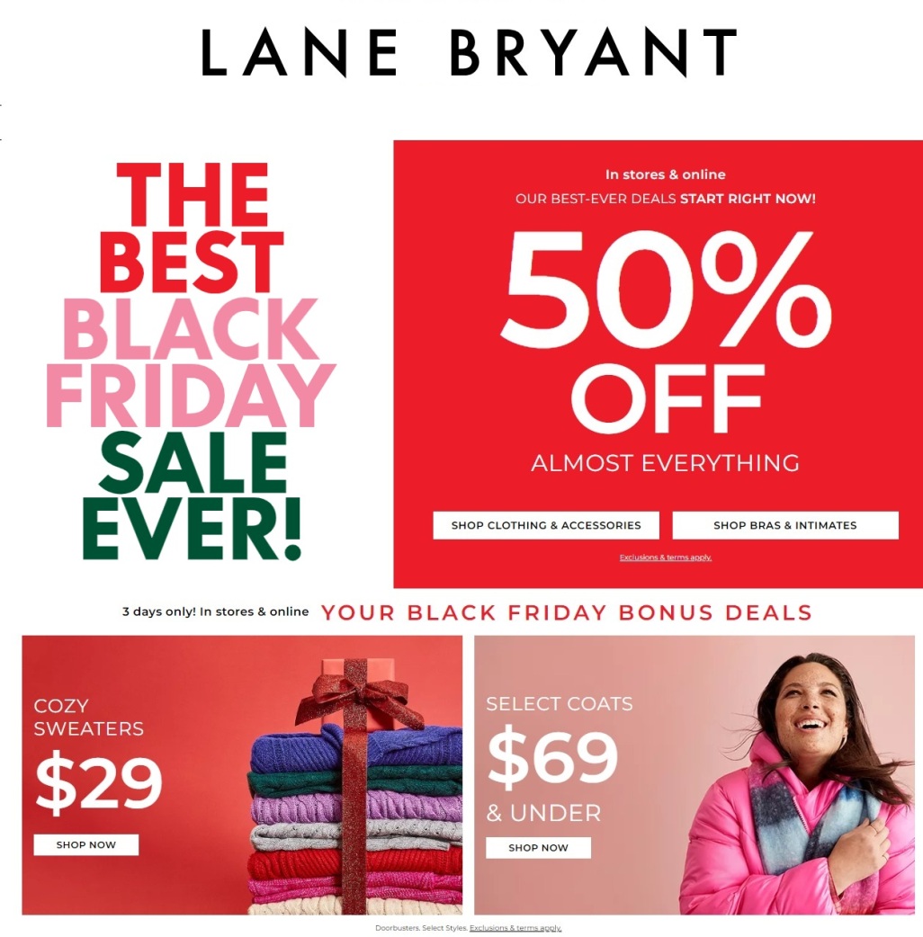 Lane Bryant Black Friday 2023 - Page 1