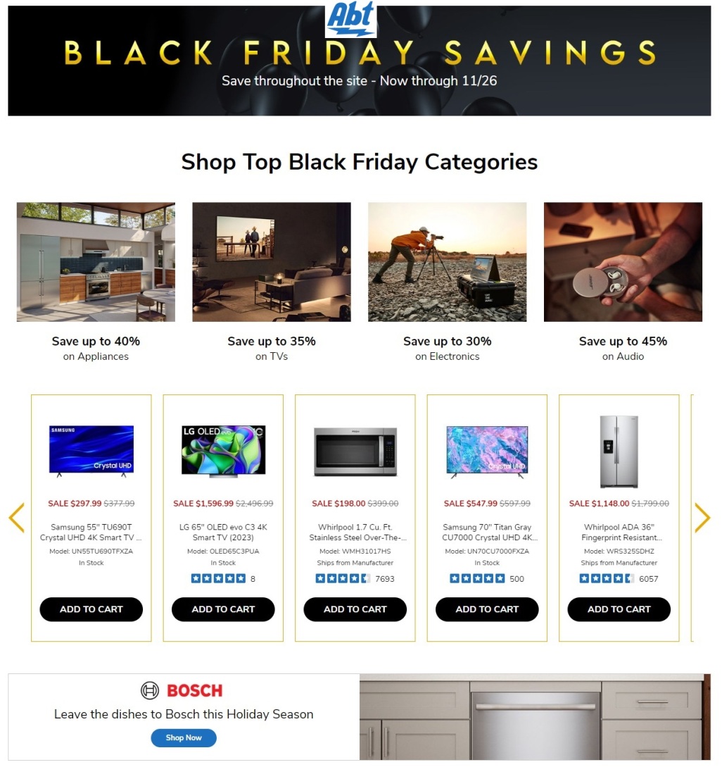 Abt Electronics Black Friday 2023 - Page 1
