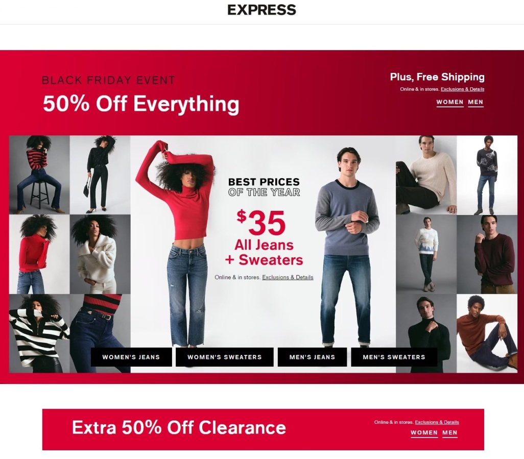 Express Black Friday 2023 - Page 1