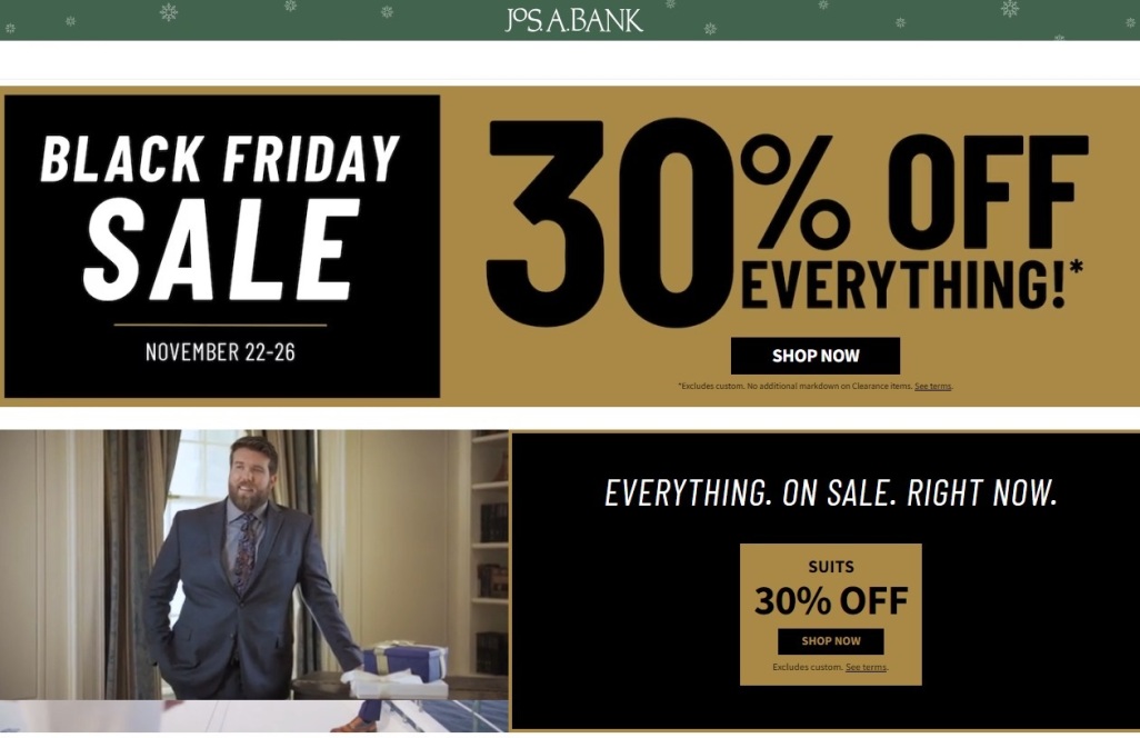 Jos. A. Bank Black Friday 2023 - Page 1