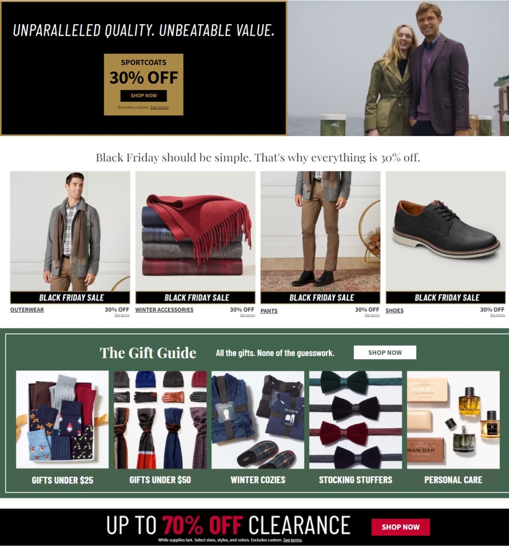 Jos. A. Bank Black Friday 2023 - Page 3