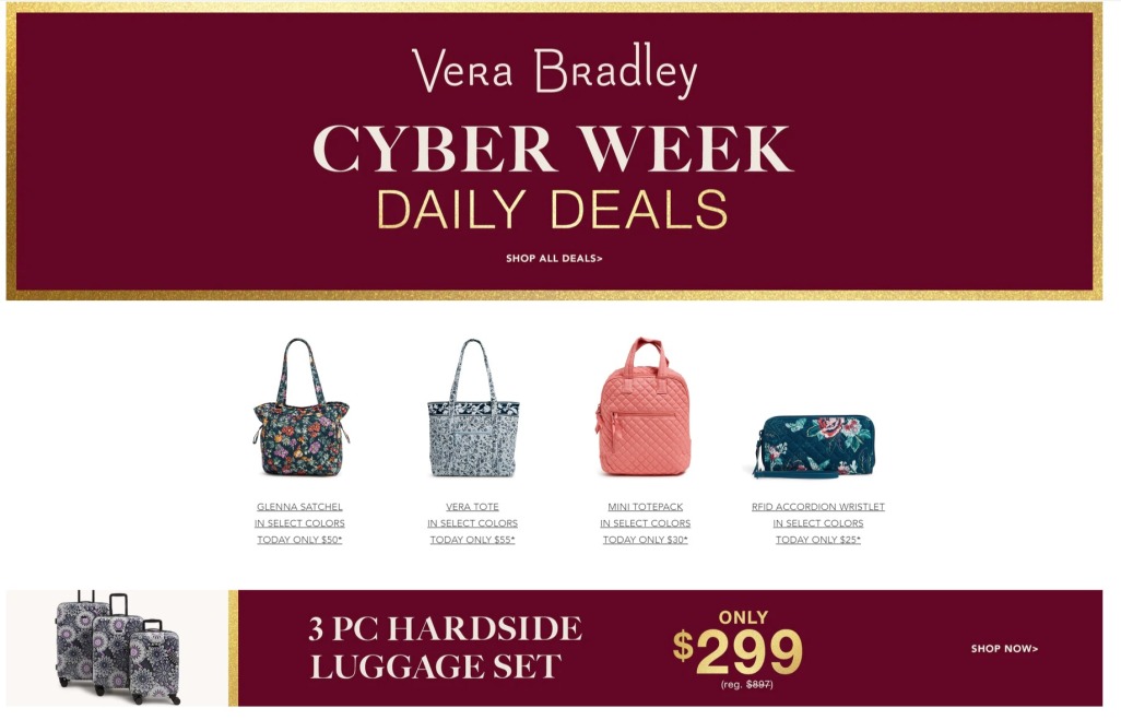 Vera Bradley Cyber Monday 2023 - Page 1