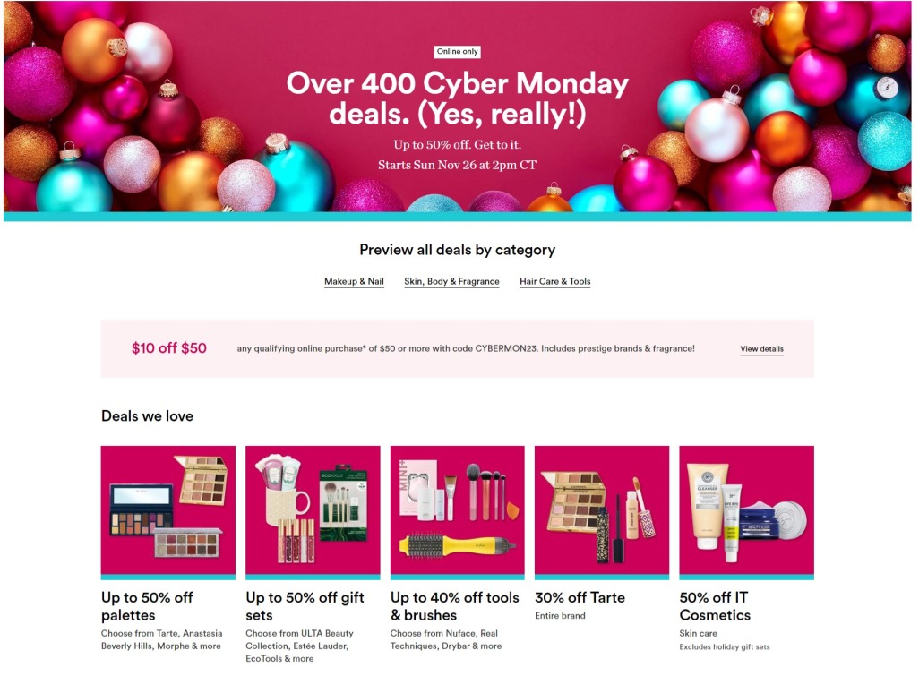 Ulta Cyber Monday 2023 - Page 1