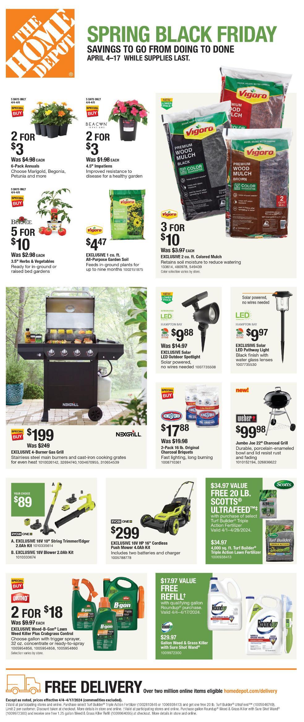 Home Depot Spring Black Friday 2024 - Page 1