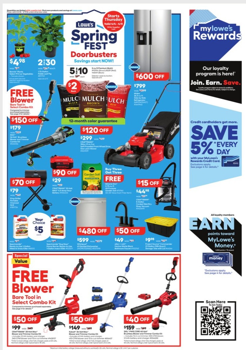 Lowe's Spring Black Friday 2024 - Page 1