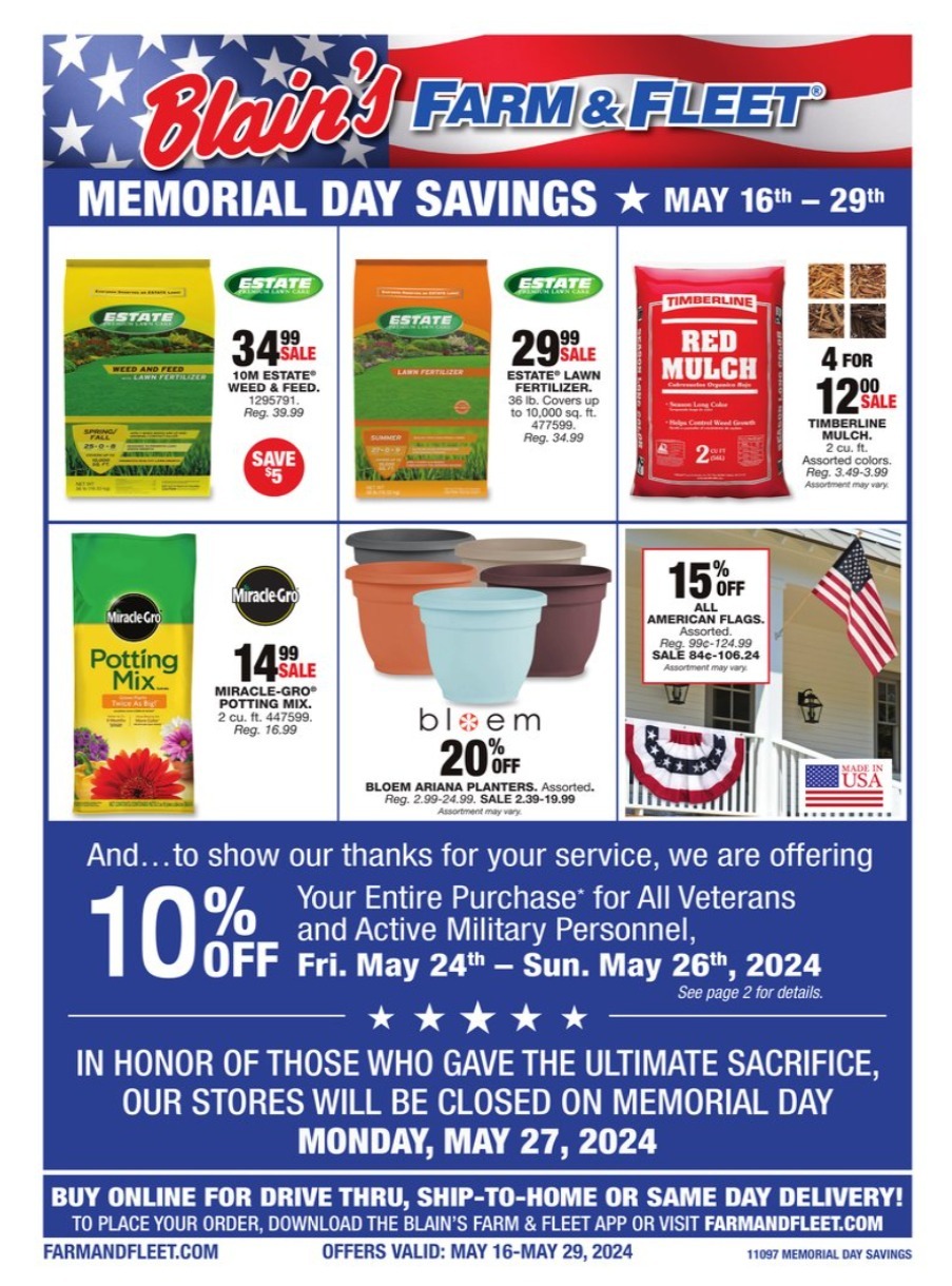 Blain's Farm & Fleet Memorial Day 2024 - Page 1