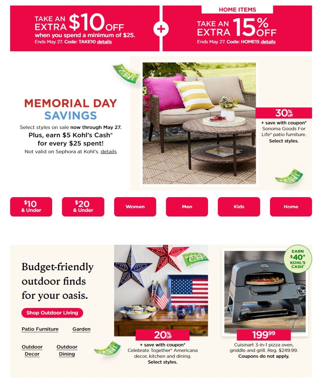 Kohl's Memorial Day 2024 - Page 1