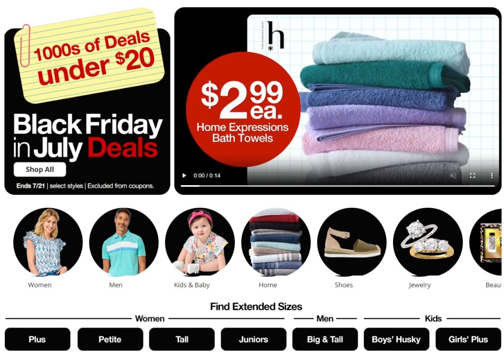 JCPenney Black Friday in July 2024 - Page 1