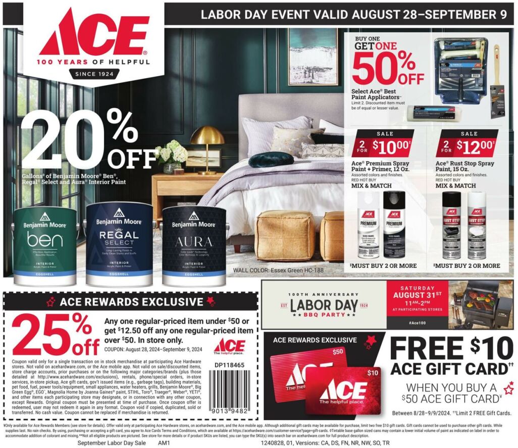 Ace Hardware Labor Day 2024 - Page 1