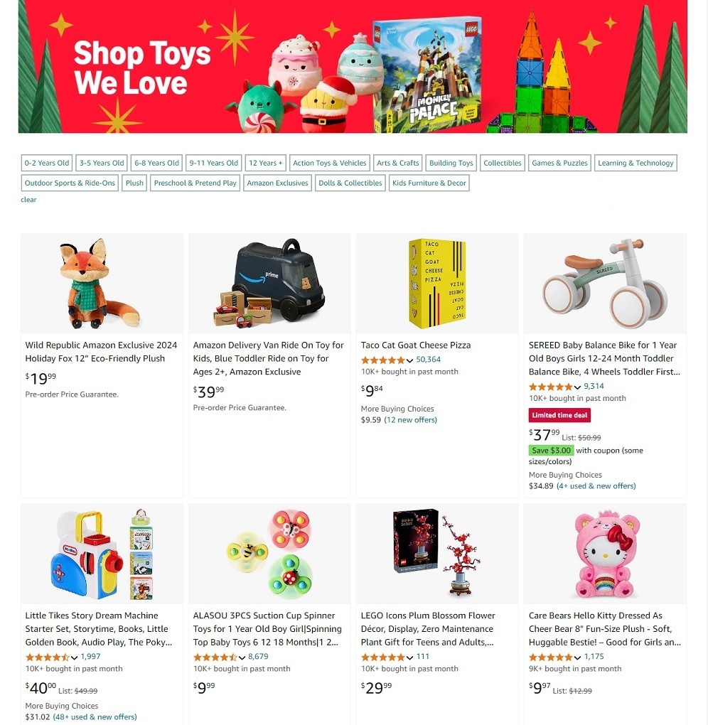 Amazon Toy List 2024 - Page 1