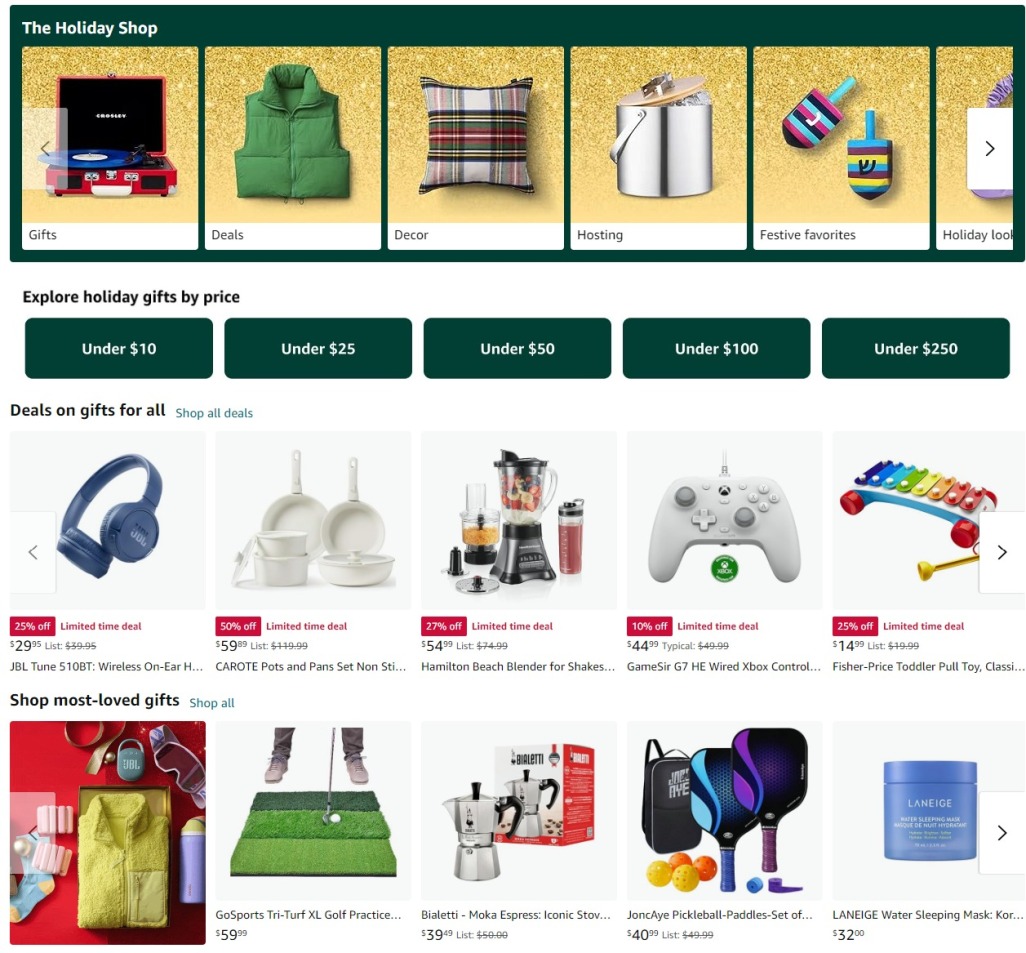 Amazon Holiday Gift Guides 2024 - Page 1