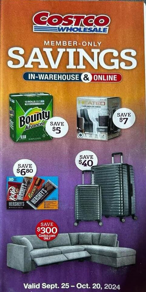 Costco October Member-Only Savings 2024 - Page 1