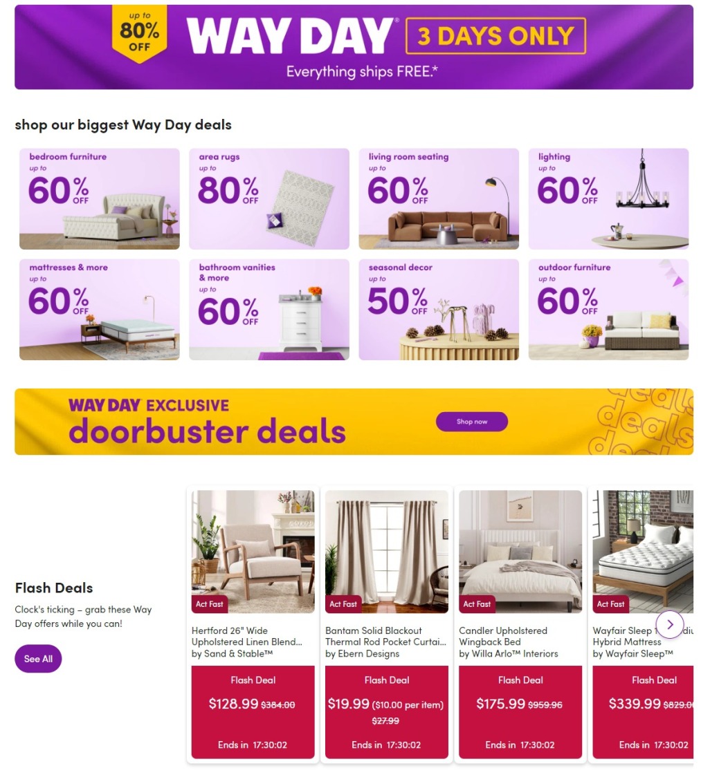Wayfair Way Day Sale 2024 - Page 1