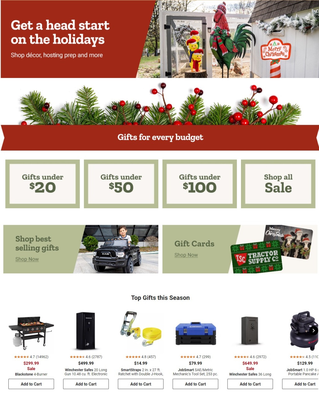 Tractor Supply Holiday Gift Guide 2024 - Page 1