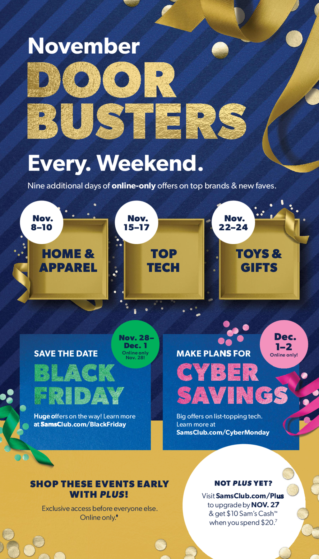 Sam's Club November Doorbusters Sale 2024 - Page 1