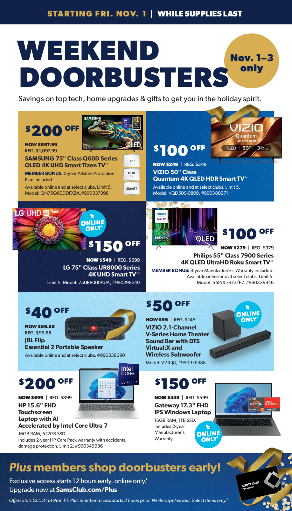 Sam's Club November Doorbusters Sale 2024 - Page 2