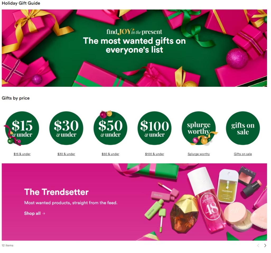 Ulta Holiday Gift Guide 2024 - Page 1