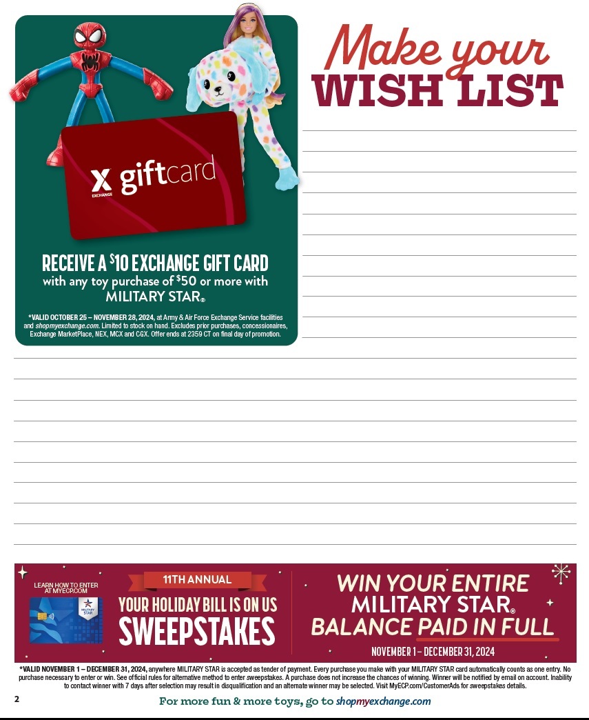 AAFES Toy Book 2024 - Page 2