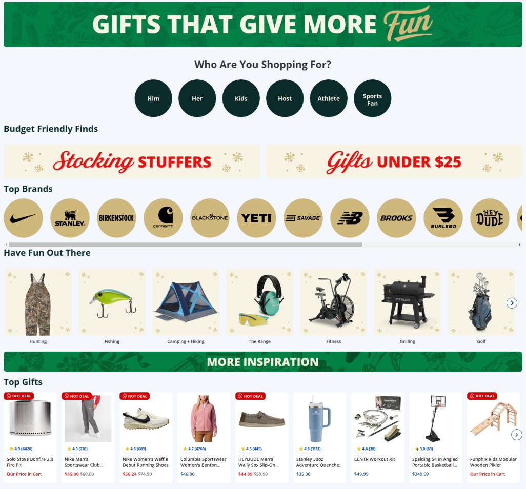 Academy Sports + Outdoors Holiday Gift Guide 2024 - Page 1