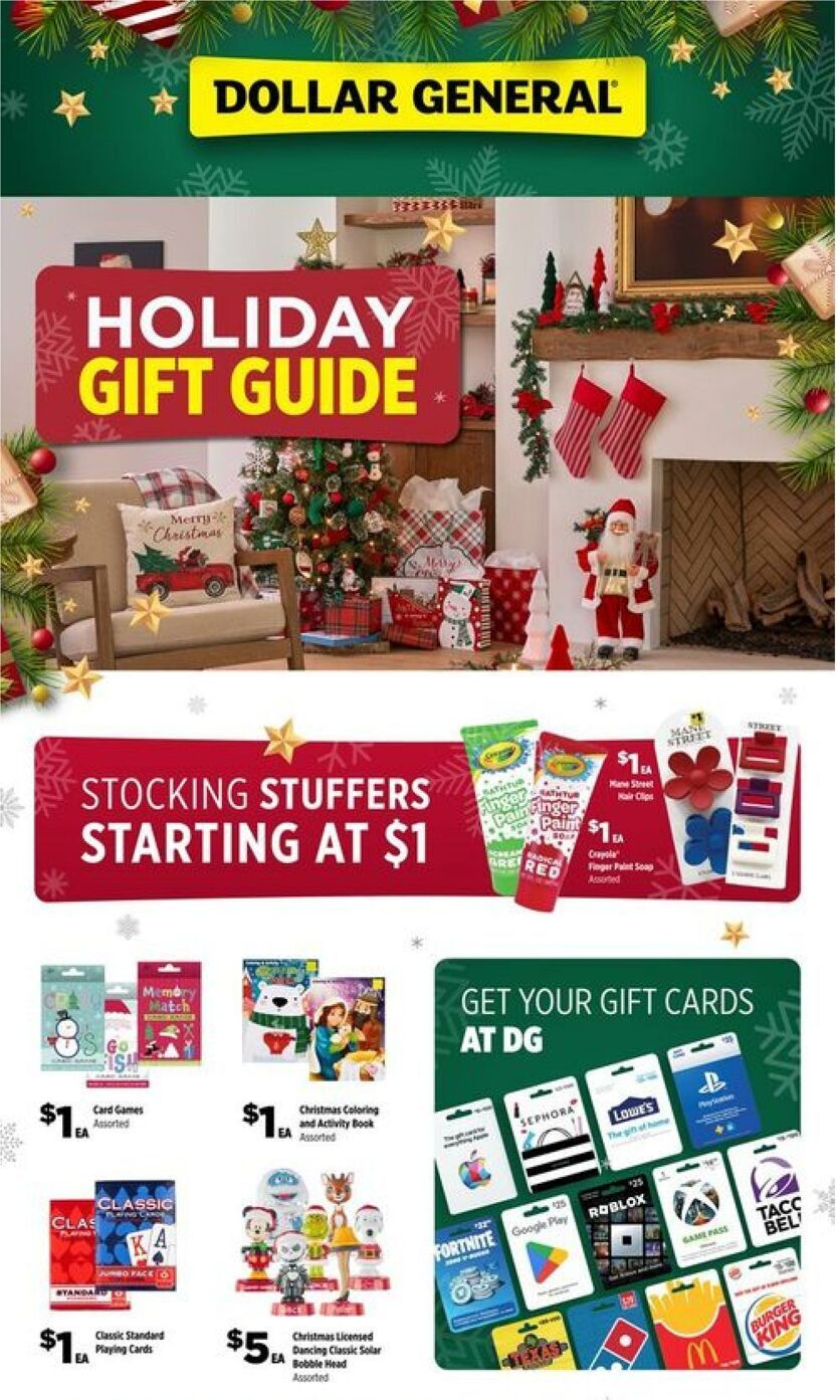 Dollar General Holiday Gift Guide 2024 - Page 1