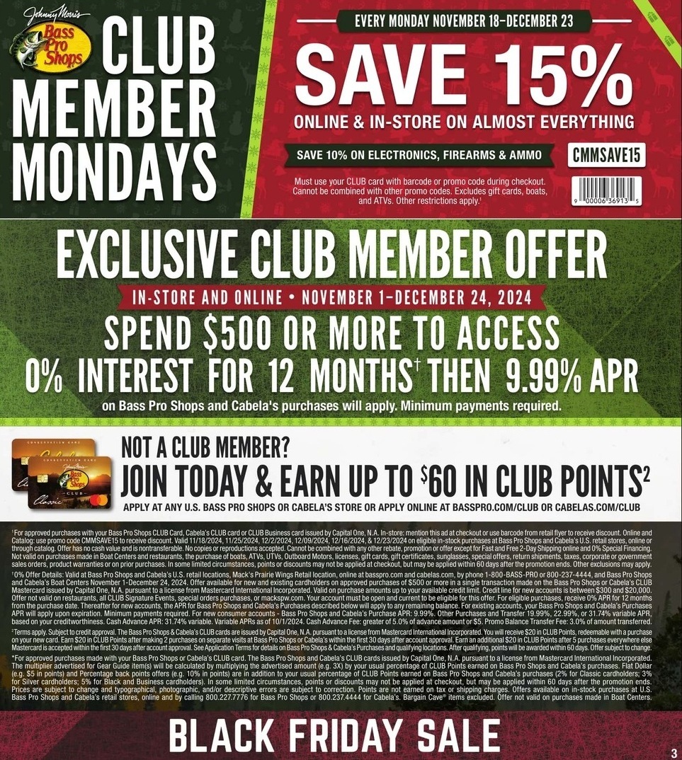 Bass Pro Shops Black Friday 2024 - Page 3