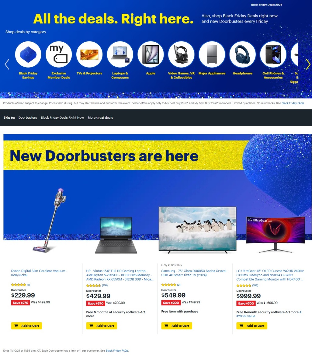 Best Buy Pre-Black Friday 2024 - Page 1