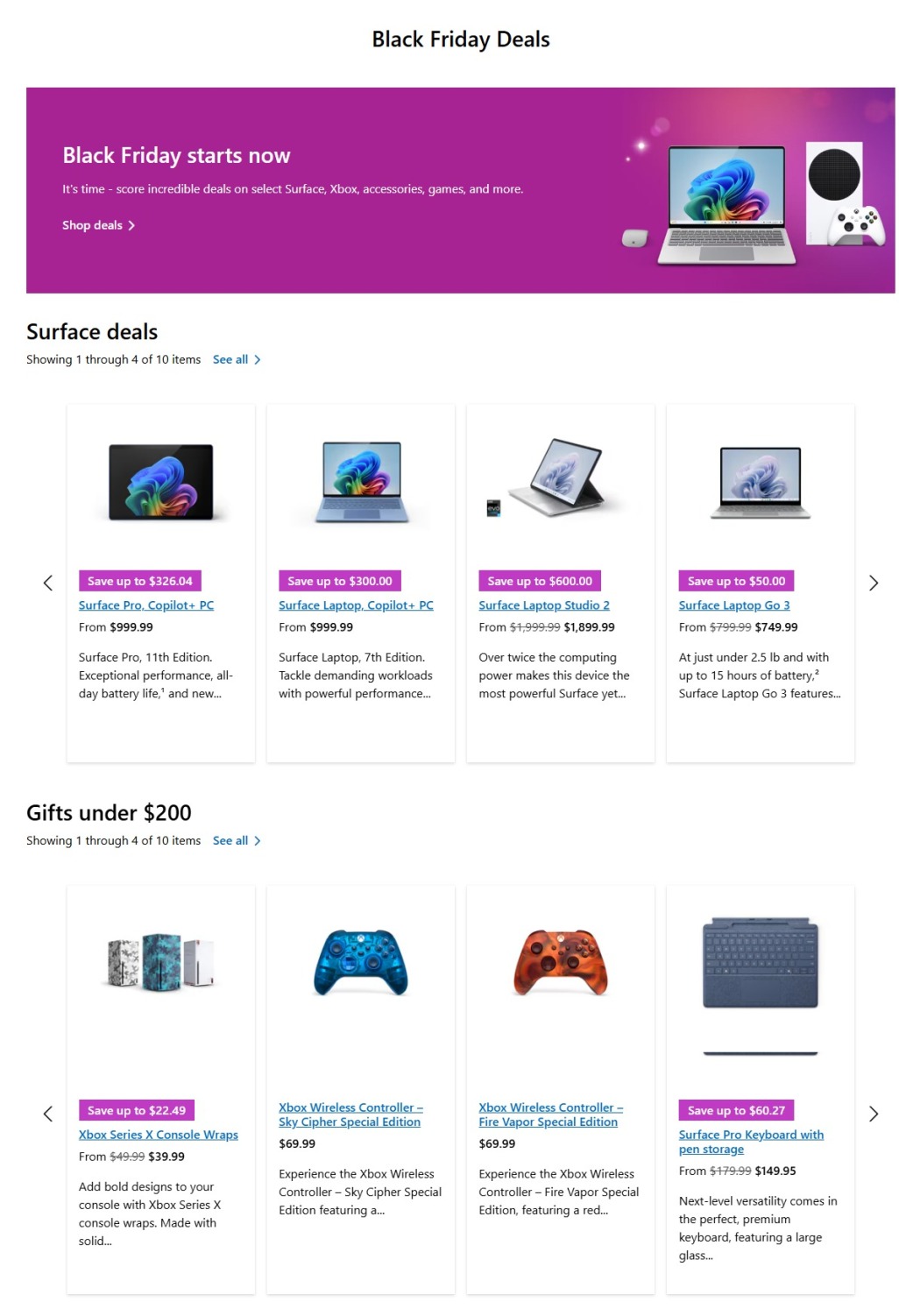 Microsoft Store Black Friday 2024 - Page 1