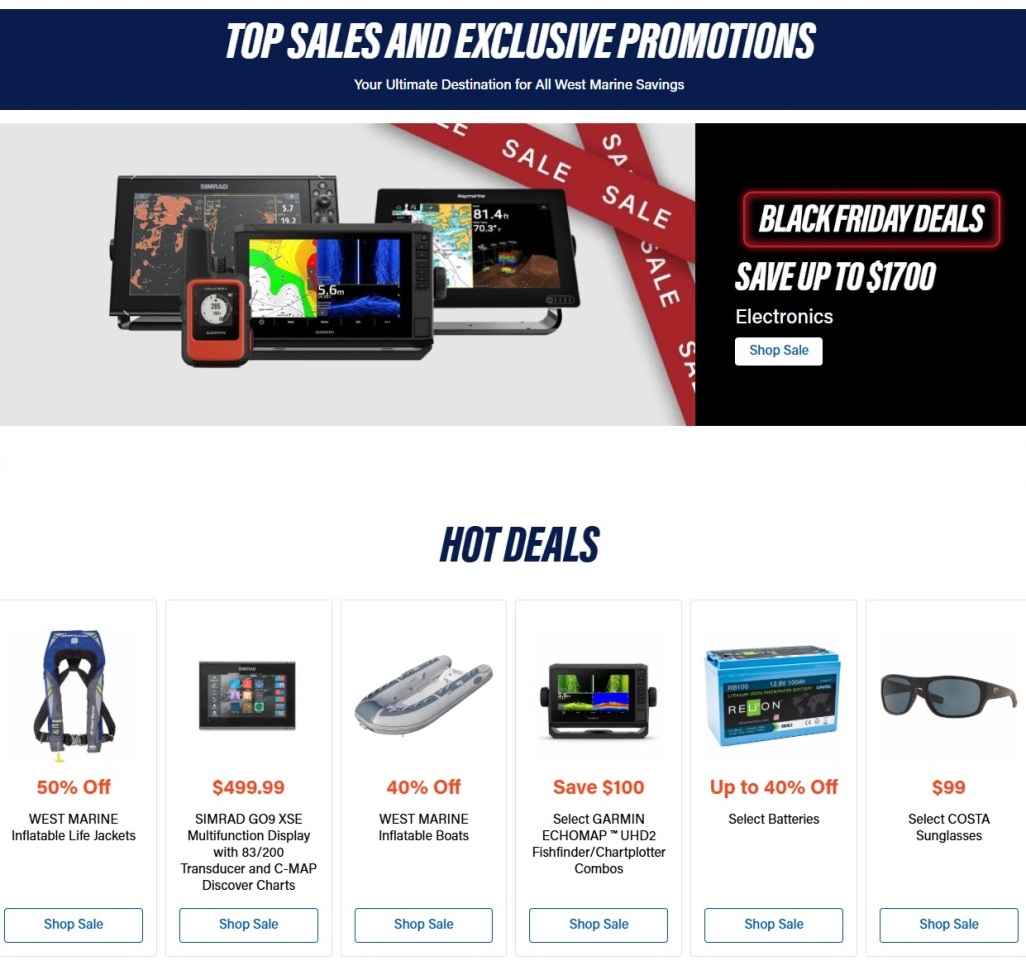 West Marine Black Friday 2024 - Page 1