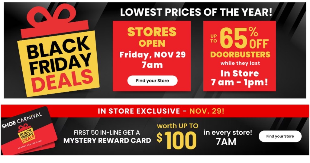Shoe Carnival Black Friday 2024 - Page 1
