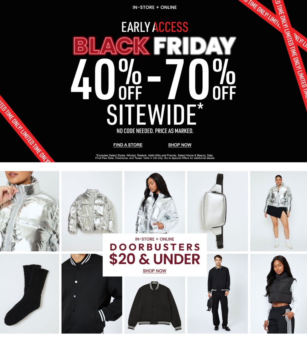 Forever 21 Black Friday 2024 - Page 1