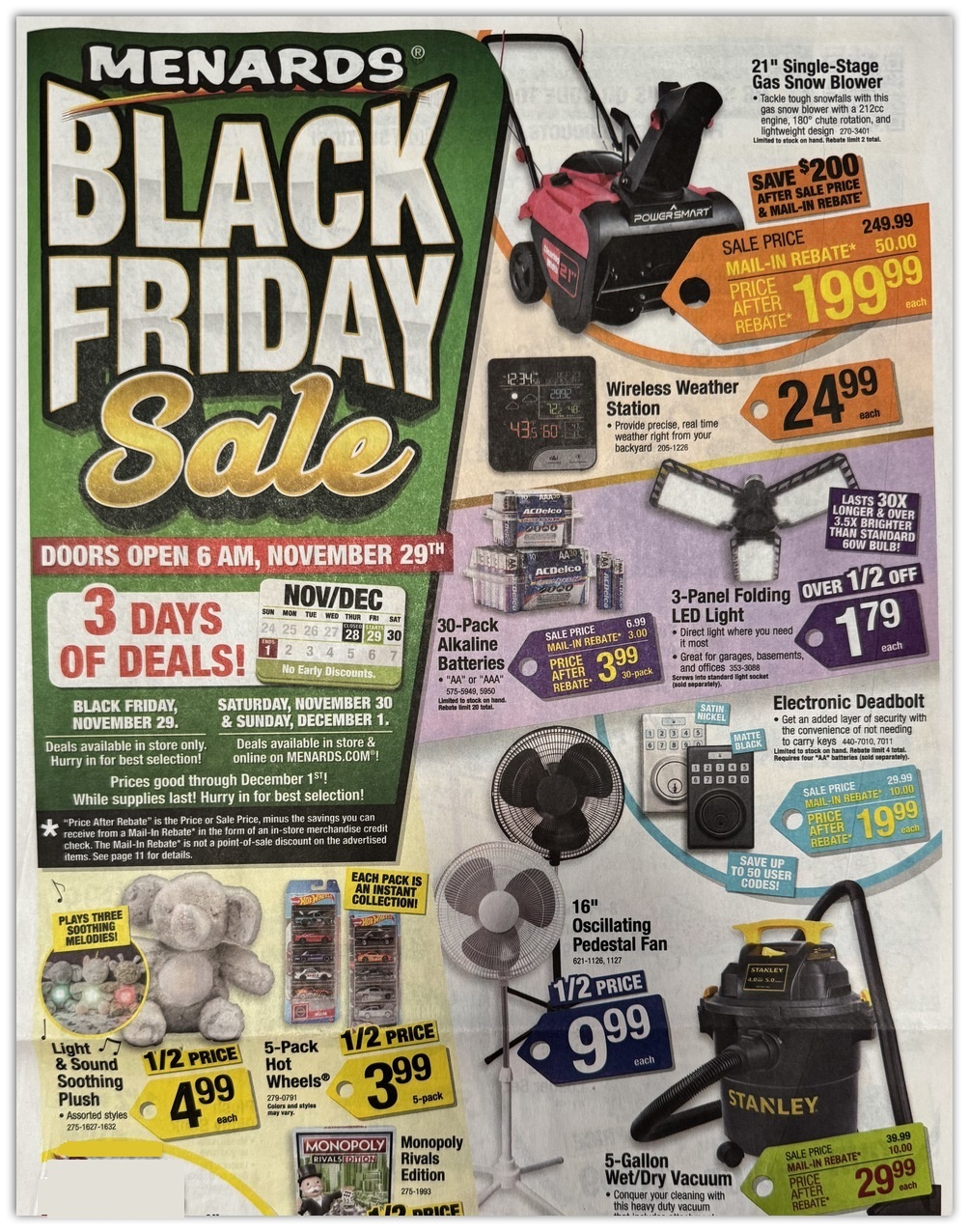 Menards Black Friday 2024 - Page 1
