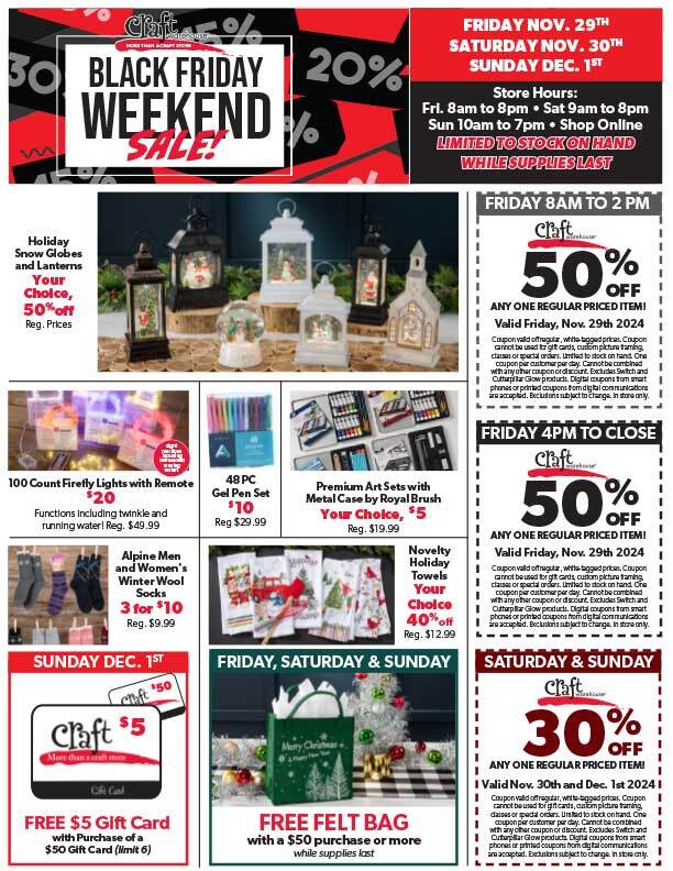 Craft Warehouse Black Friday 2024 - Page 1