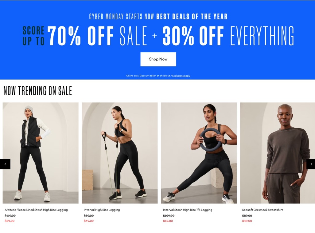 Athleta Cyber Monday 2024 - Page 1