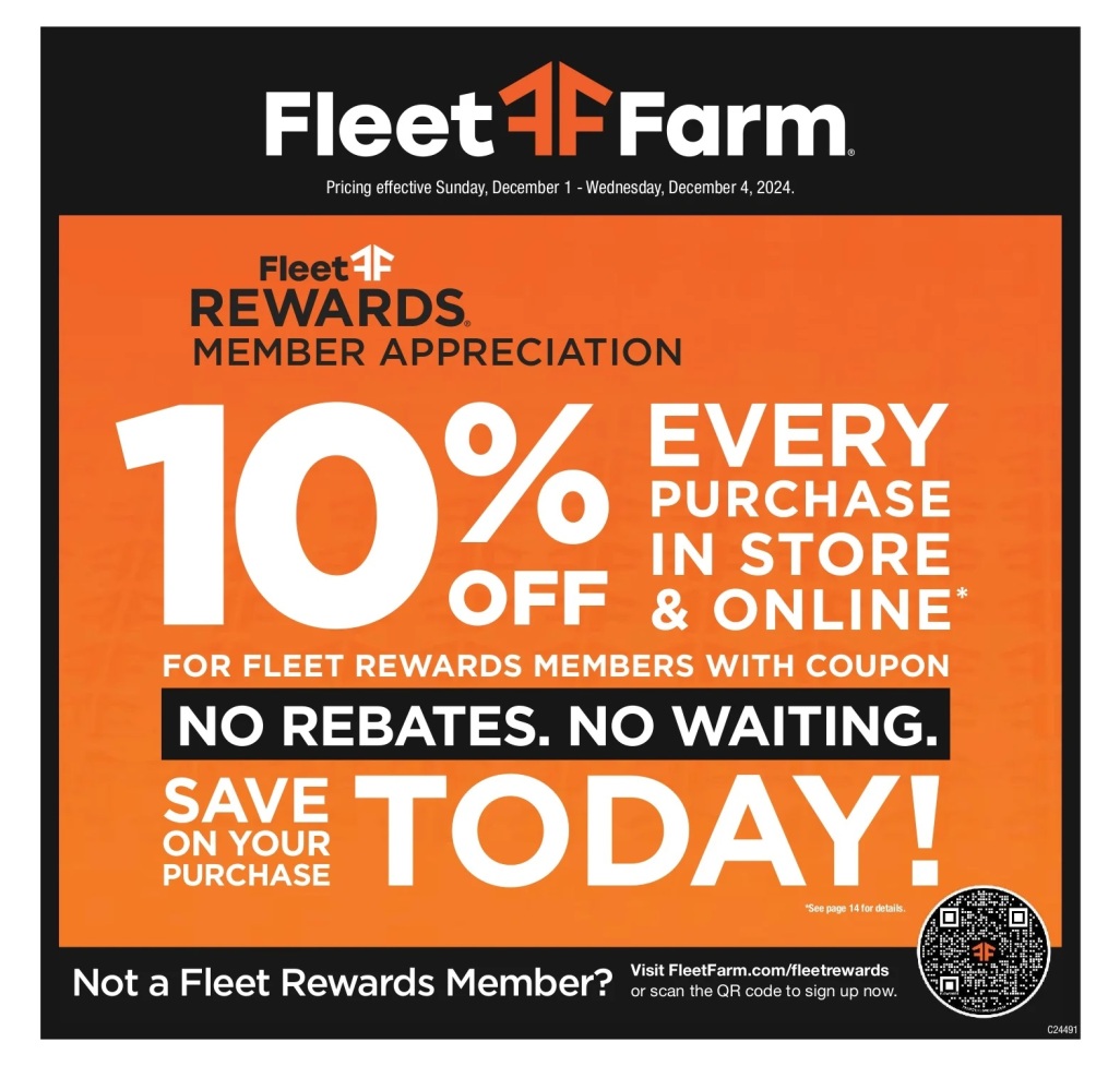 Fleet Farm Cyber Monday 2024 - Page 1