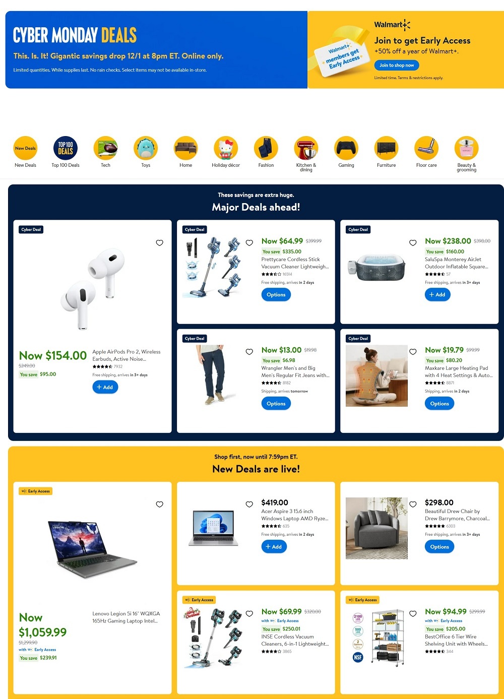 Walmart Cyber Monday 2024 - Page 1