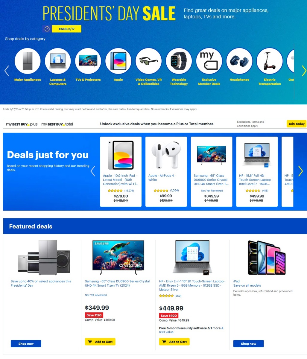 Best Buy Presidents' Day 2025 - Page 2