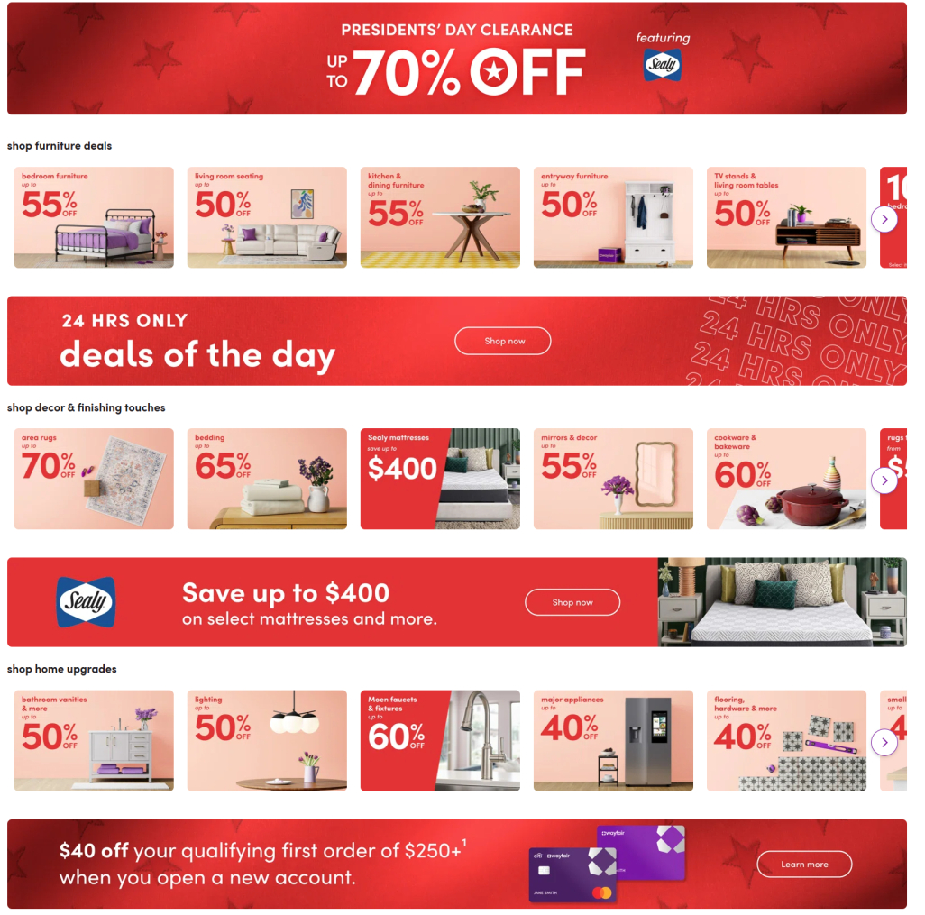 Wayfair Presidents' Day 2025 - Page 1