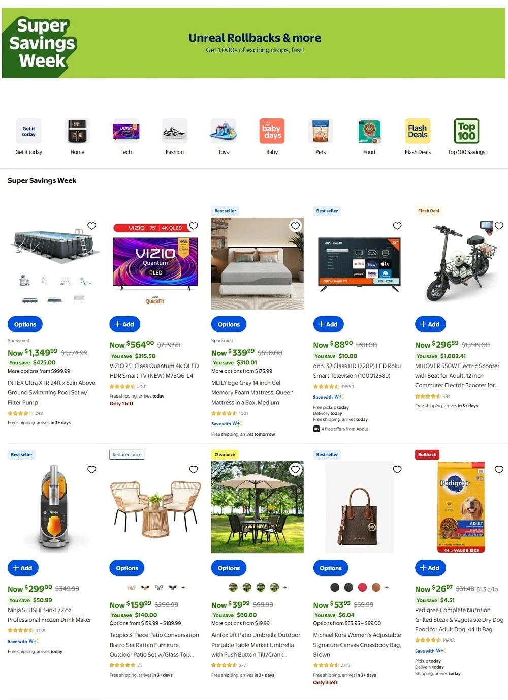 Walmart Super Savings Week 2025 - Page 1