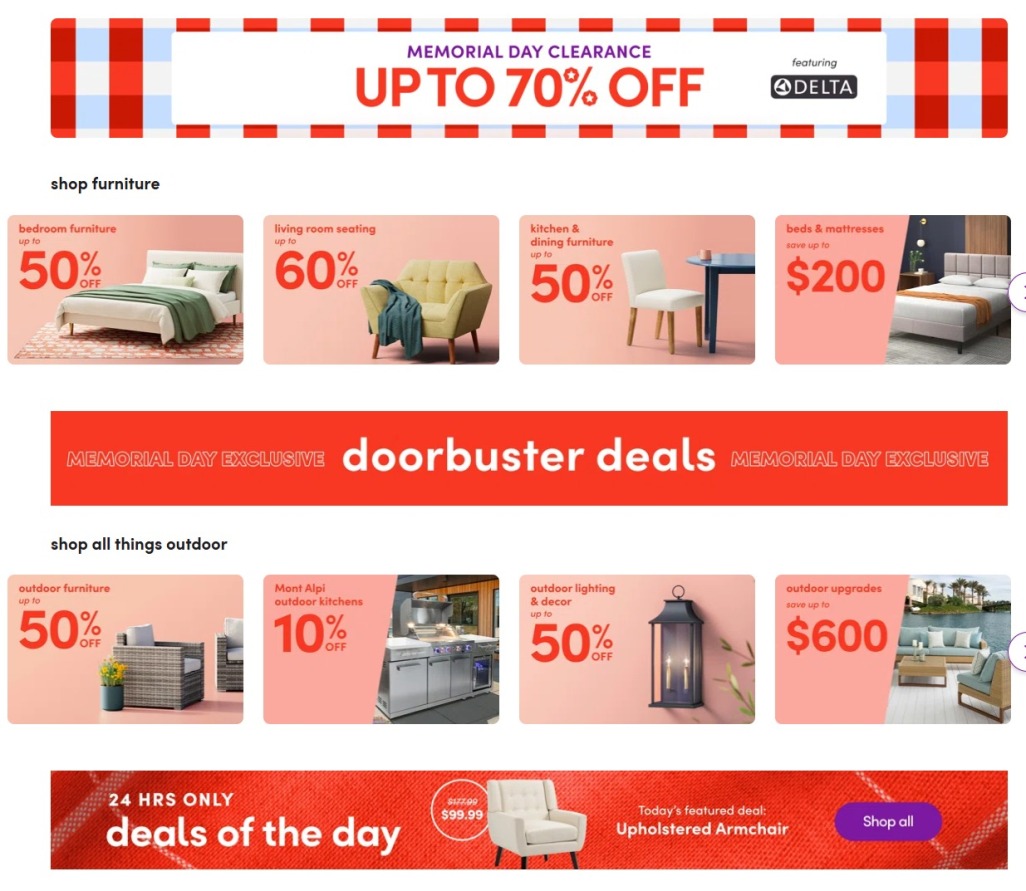 Wayfair Memorial Day 2025 - Page 1