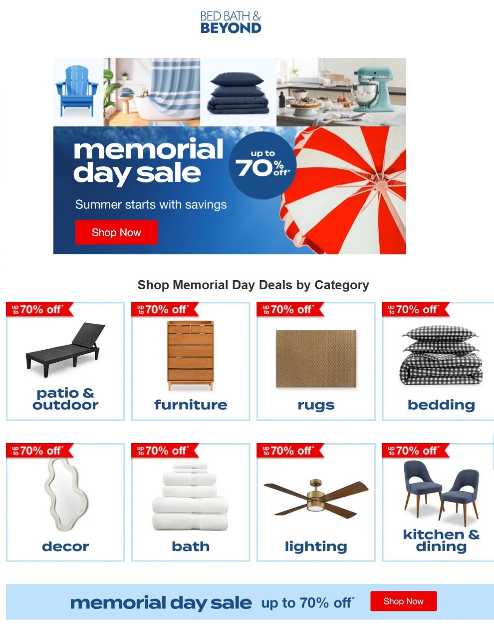 Bed Bath & Beyond Memorial Day 2025 - Page 1